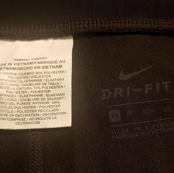 'Nike Dri-Fit Crop Mesh Leggings - Black - XS - Picture 11 of 11